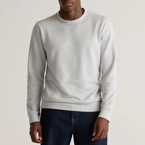 Men’s Quince Supersoft Heather Gray Crewneck Sweater in M